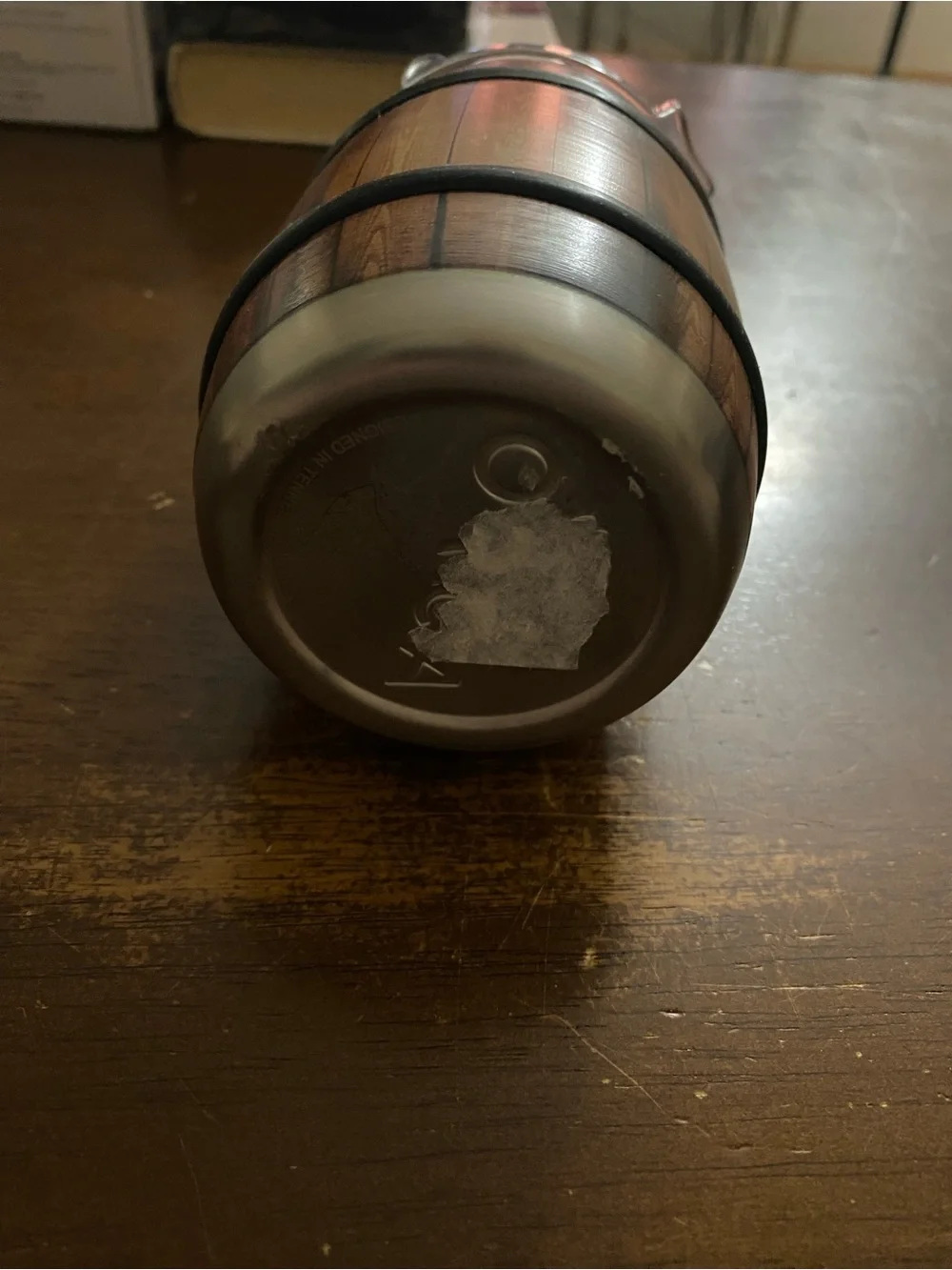 Wood Grain Barrel Tumbler - Brown